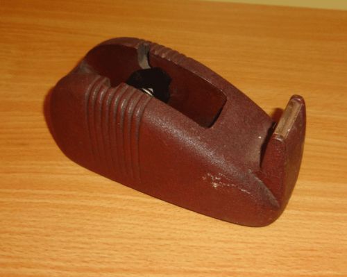 VINTAGE ART DECO SCOTCH CAST IRON TAPE DISPENSER FREE SHIPPING!!