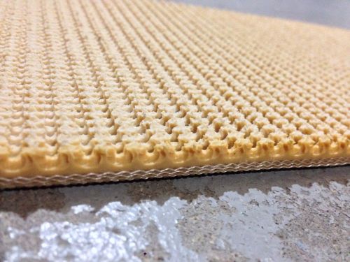 6&#034;x 4&#039; 11&#034; tan pvc rubber rough grip top incline conveyor belt 3ply 59&#034; for sale