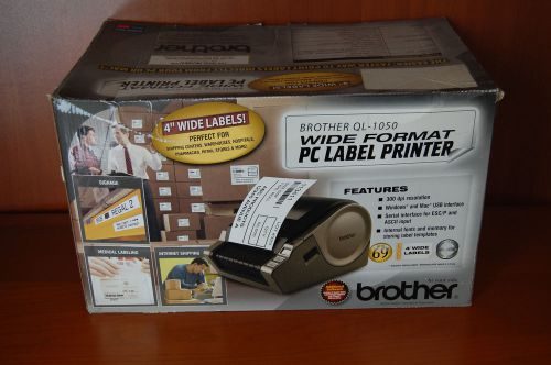 Brother P-Touch QL-1050 Thermal Label Printer wide Format Box Packed New