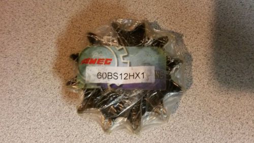 AMEC 60BS12HX1 Sprocket 12T 1&#034; Bore, NEW!!