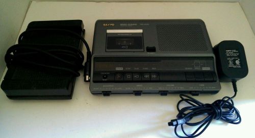 Sanyo Memo-Scriber Transcribing System and Foot Pedal TRC-6030 Works