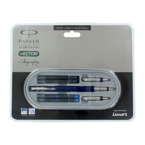 Parker Vector Standard Blue CT Calligraphy Fountain Pen