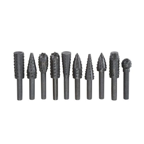 High Carbon Steel Rotary Die Grinder Grinding Polishing Rasp Set 10 Pc