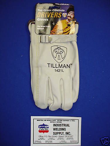 TILLMAN 1421L DRIVERS GLOVES Large Top Grain Cowhide