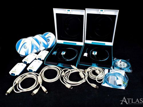 2 schick elite digital dental x-ray sensors (size 1 &amp; 2) w/ 4 driver cd-roms for sale
