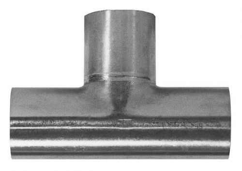 1&#034; Buttweld Long Tee, 304 Stainless Steel, Mill ID/OD