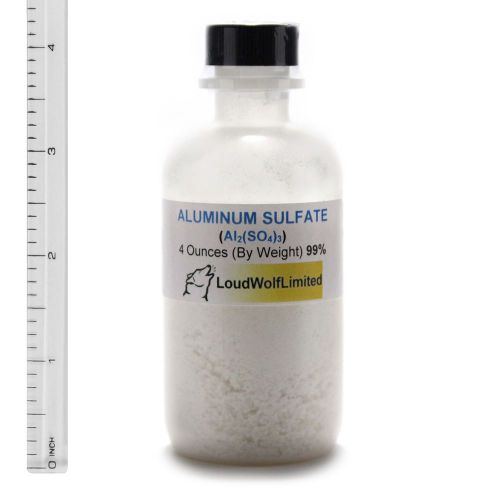 Aluminum (Aluminium) Sulfate  Ultra-Pure (99%)  4 Oz  SHIPS FAST From USA