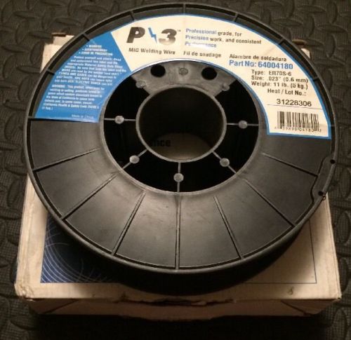 2lb (net) spool of p-3 64004180 er70s-6 .023&#034; 0.6mm mig welding wire for sale