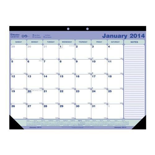 Blueline monthly desk pad, academic, july 2013 - july 2014, 1 pad (ca181731) for sale