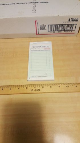 Guest Check, 2 Pt Carbonless, A7000, nationalchecking, 48 dz, 3.5&#034;X6.75&#034;