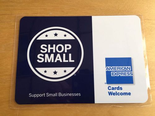 American Express Cards Welcome Support Small Business Window Decal Shop Small