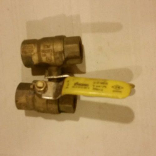 Zhiqing Q11F-600TB 1&#034;NPT Brass Ball Valve, Gas &amp; LPG Qty 2