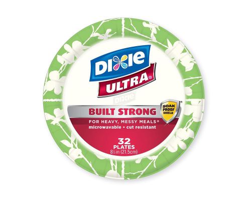 Dixie Ultra Disposable Plates 8 1/2 Inch 32 Count (Pack of 4)