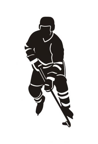 Ice Hockey Player Car Window Truck/Van Tempo Sticker Vinyl Decals-1840