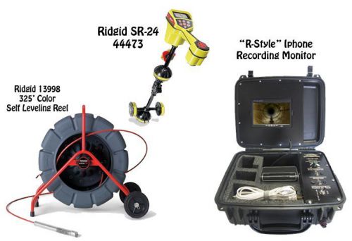 Ridgid 325&#039; color sl reel (13998) sr-24 locator (44473) &#034;r-style&#034; iphone monitor for sale