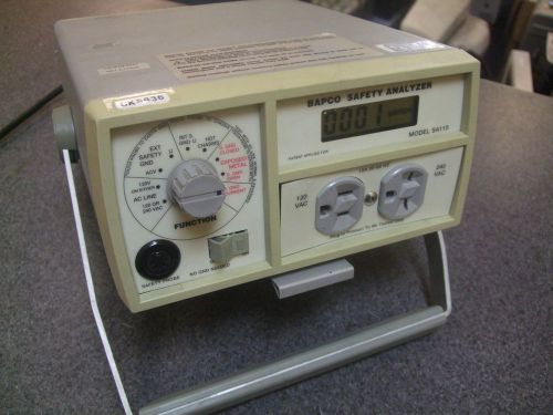 Bapco SA115 Safety Analyzer Electrical Testing Meter #RTG