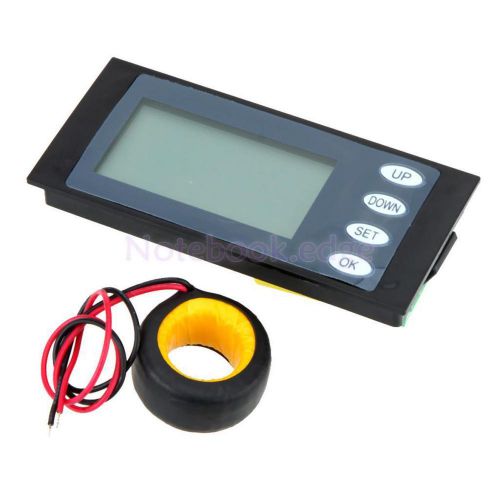 100A LCD Volt Current KWh Watt Power Meter Ammeter Voltmeter Multimeter W/CT