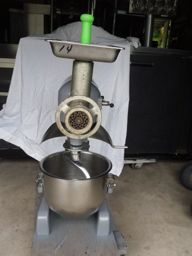 Hobart A-200 T Commercial Mixer With #12 Grinder Head, Bowl &amp; Hook