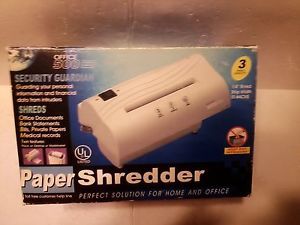 OFFICE 500 SECURITY GUARDIAN PAPER SHREDDER