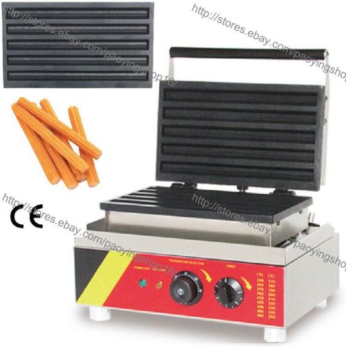 Commercial Nonstick Electric 5pcs Spanish Donut Baker Churros Maker Machine Iron