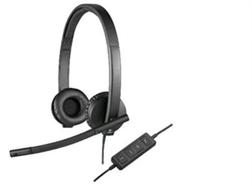 Logitech USB H570e Corded Double-Ear Headset (981-000574)