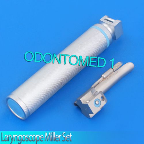 LARYNGOSCOPE MEDIUM HANDLE+MILLER BLADE #0 ENT INTUBATION ANESTHESIA SET