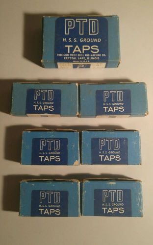 PTD (Precision Twist Drill) H.S.S. Machinists Precision Tap Set - Lot of 7 Sets