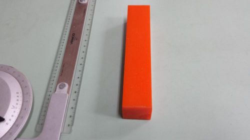 1-1/2&#034; x 1-1/2&#034; x 7-1/4&#034;  urethane / polyurethane 80 a orange bar p/n 11549 for sale