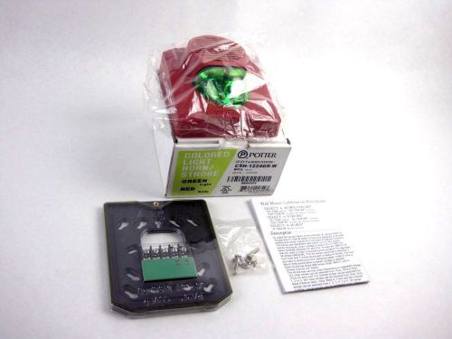 Security emergency ems green red light strobe horn warning alert csh-1124w for sale