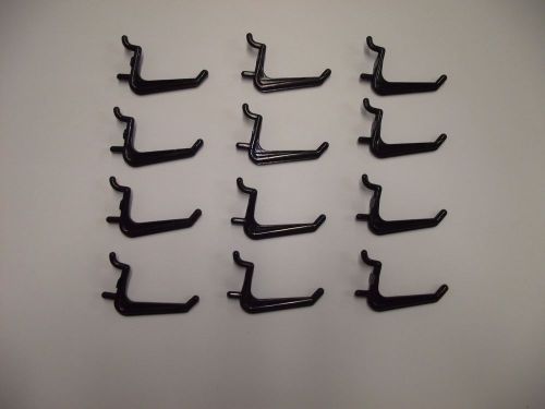 25 pack of jumbo pegboard hooks black garage tools storage organization jewelry for sale