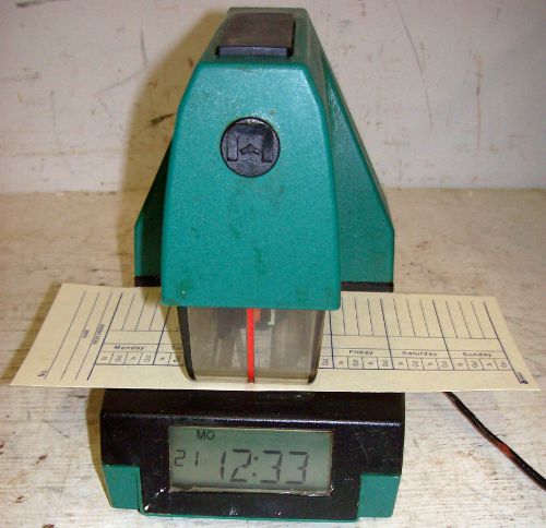 Working Acroprint ESP - 180 Time Clock with Key