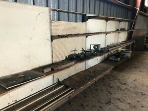 Large lot Used GONDOLA SHELVING, Rough condition