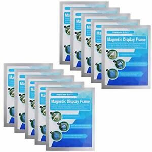 MFoffice Self-Adhesive Magnetic Document Sign Holder 8.5X11&#039;&#039;SilverPack of 10