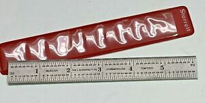 VINTAGE TOOL 6&#034; LONG STARRETT NO. 604R METAL RULER in ORIGINAL PLASTIC CASE