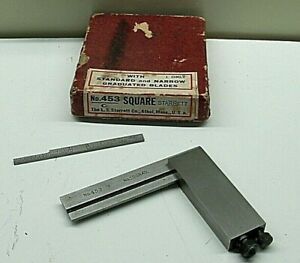 Starrett Square 453C Standard &amp; Narrow Graduated Blades  Near Mint