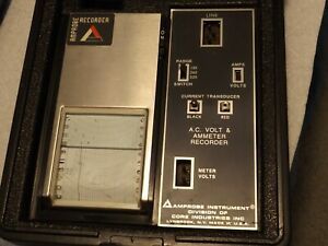 AMPROBE A.C Volt &amp; AMMETER Chart Recorder Range: 130/260/520 model PAVA87