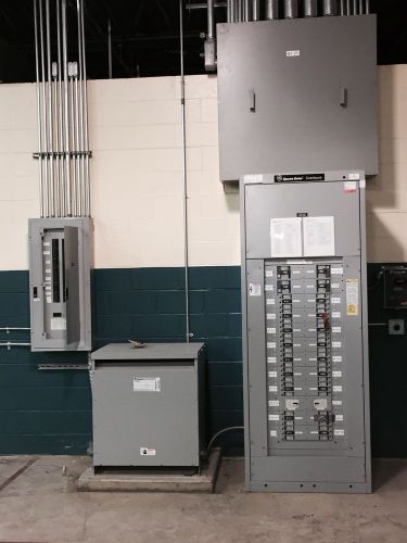 Huge ge spectra series switchboards w/ transformer &amp; breaker box for sale