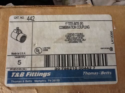 NEW THOMAS AND BETTS 442 TITEBITE COMBINATION CONDUIT COUPLING 60 pieces