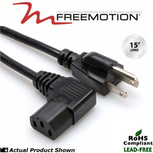 FreeMotion Treadmill 15&#039; Extra Long Premium Power Cord (w/90° Angle)