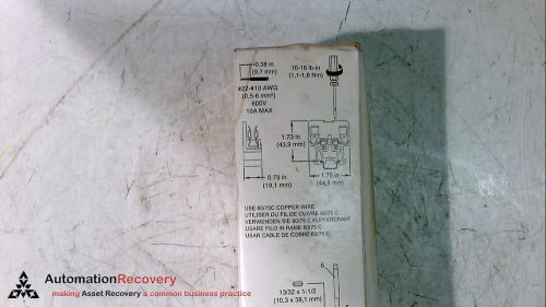 ALLEN BRADLEY 1492-CE6 -10 PCS- TERMINAL BLOCK 600V MAX, NEW