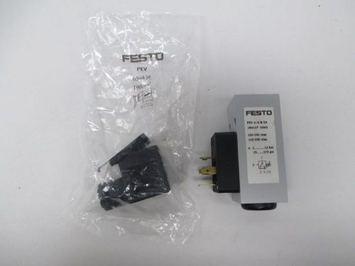 NEW FESTO PEV-1/4-B-SA 184127 PRESSURE SWITCH 250V-AC 125V-DC D279401