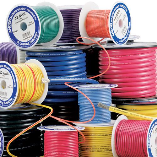 Anchor Marine: Primary Wire (Marine) - 14 Gauge Yellow 100&#039; Spool