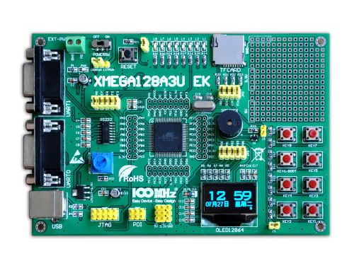 Atxmega xmega128a3u usb oled avr development evaluation board  developer system for sale