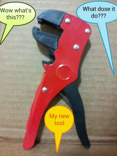 Automatic wire stripper two in one tool with wire cutter all types of wire &#034;new&#034; for sale
