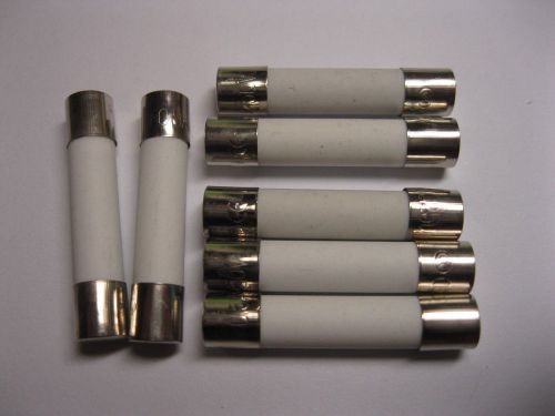 100 Pcs Fast Blow Ceramic Fuses 30A 250V 6mm x 30mm