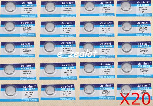 20PCS CR1620 Button batteries Perfect 3V Li Battery