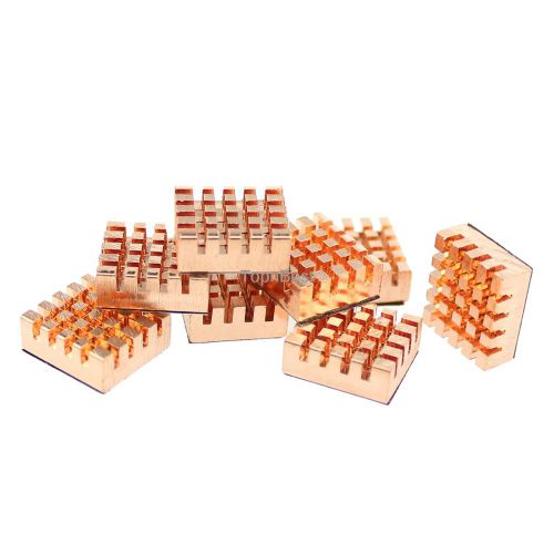 8 PCS Copper VGA RAM Cooling Heatsinks Cooler with Adhesive Backing Strip