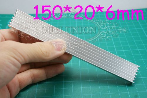 Aluminum Heat Sink 10pcs lot x 150*20*6mm for LED Power IC PBC Module Transistor