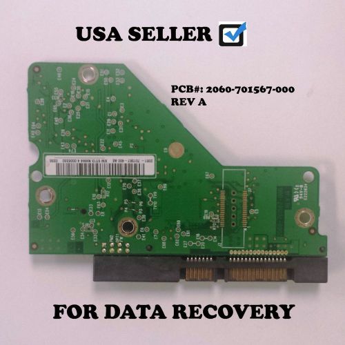 Western Digital  PCB Board 2060-701567-000 REV A, FOR WD 750GB SATA 3.5