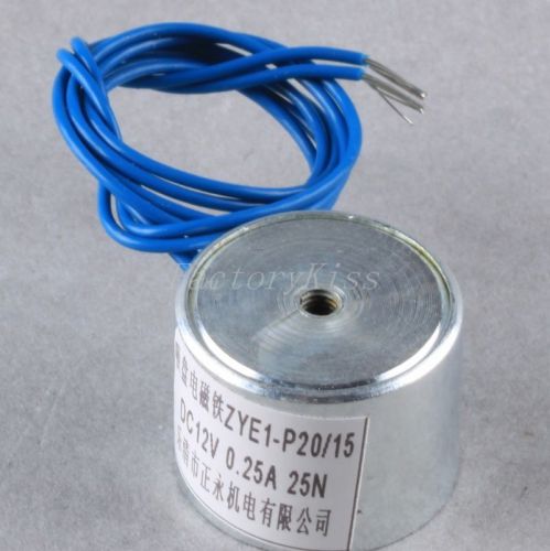 20mm 12v 25n force holding electromagnet lift 2.5kg solenoid muk for sale